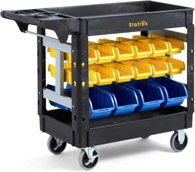 Elafros 2-Tier Utility Cart by ELAFROS