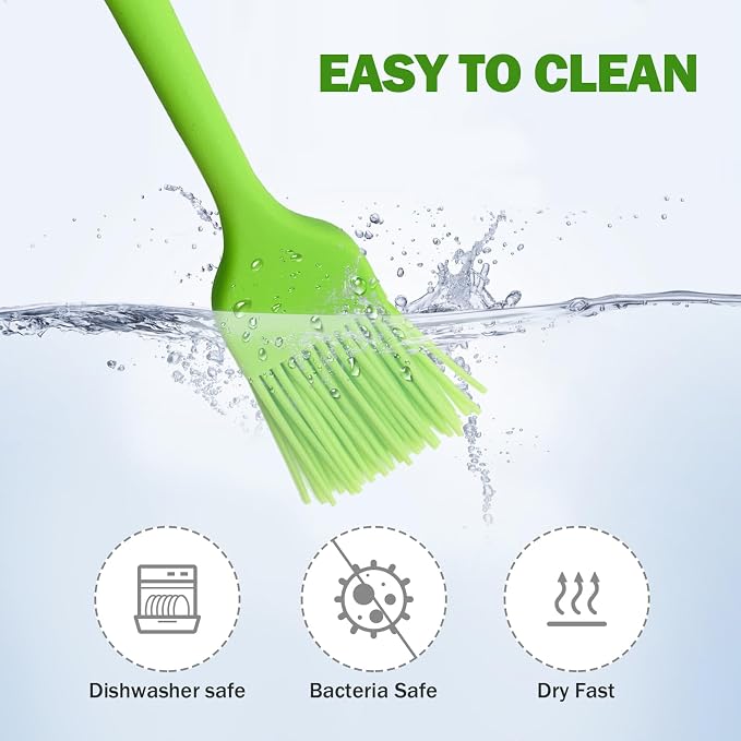 Silicone Basting Pastry Brushes, 5 Pack Heat Resistant Cooking Brush - Image 4