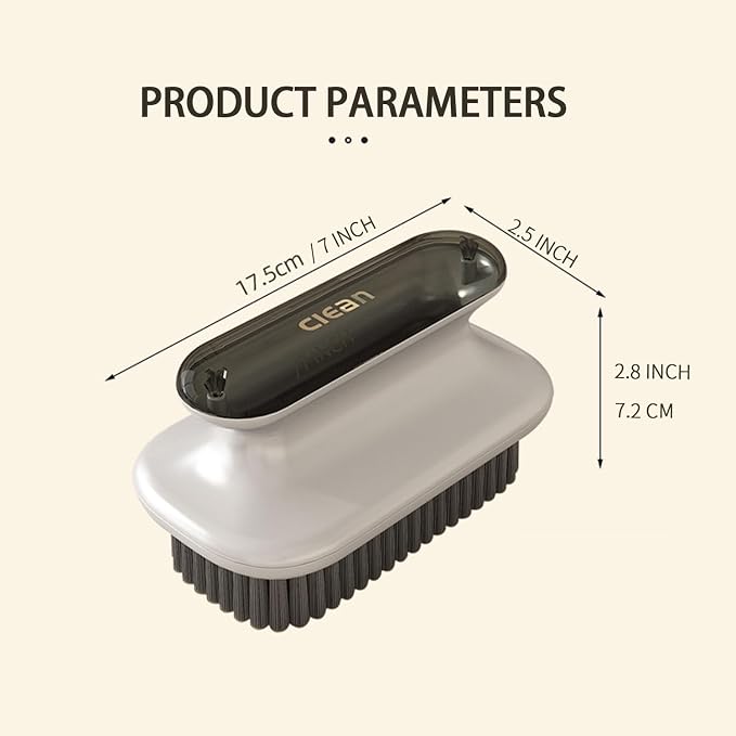 2 Pack Shoe Brush, Shower Cleaning Brush, Scrub BrushComfort Grip, Kitchen - Image 5