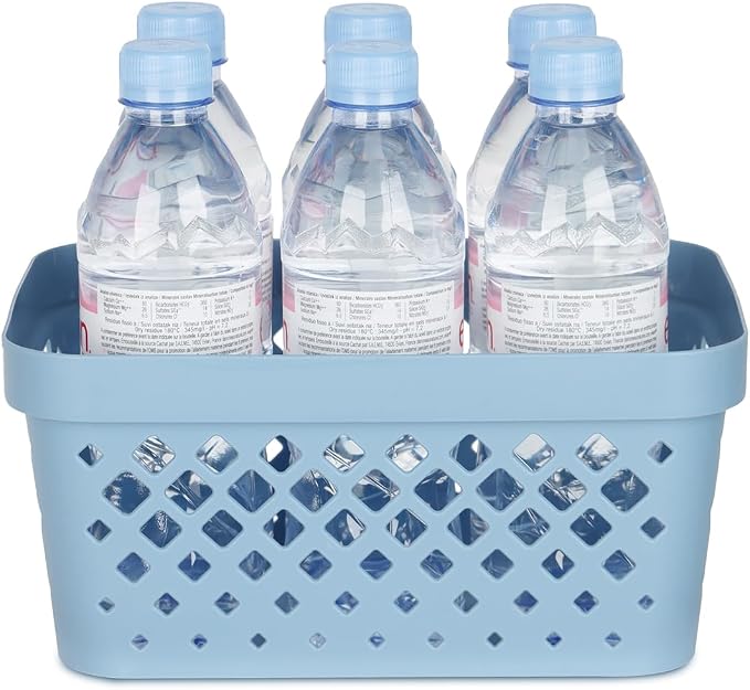 Glad Plastic Baskets for Organizing, Linen Closet, and Bathroom | Nesting Shelf - Image 4