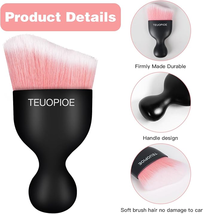 Car Interior Cleaning Brush, Car Duster Interior, Car Detailing Brush Dusting - Image 3