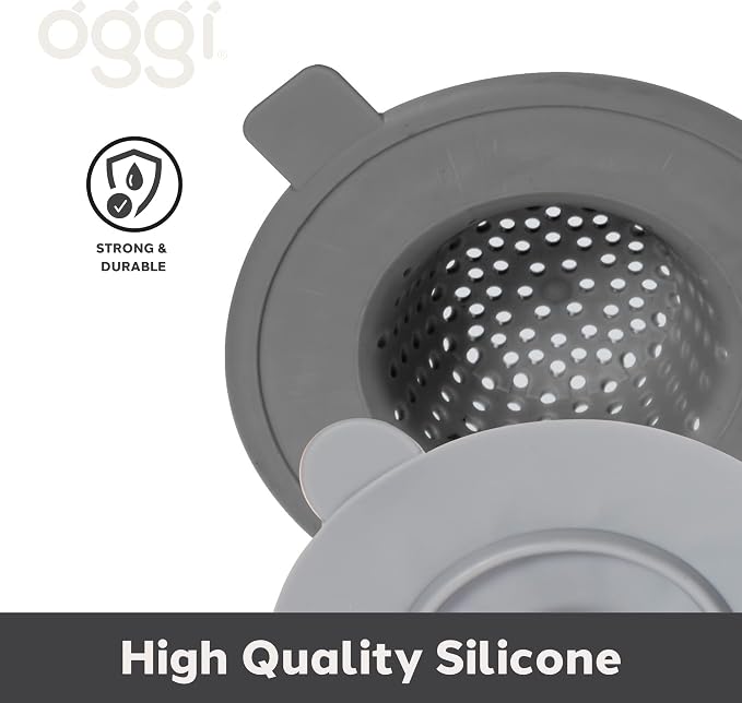 OGGI Silicone Sink Strainer & Stopper Set- Great Kitchen Sink Strainer - Image 5