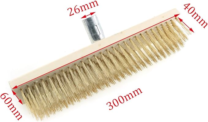 ZYAMY Stainless Steel Wire Floor Brush Head Multi Purpose Metal Wire Deck Brush - Image 2