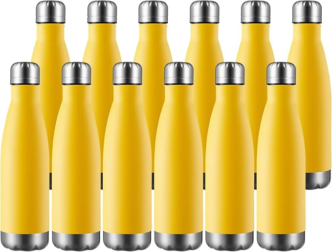 MEWAY 17oz Sport Water Bottle 12 Pack Vacuum Insulated Stainless Steel by MEWAY