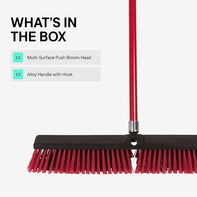 Large 24'' Multi-Surface Push Broom - Image 2