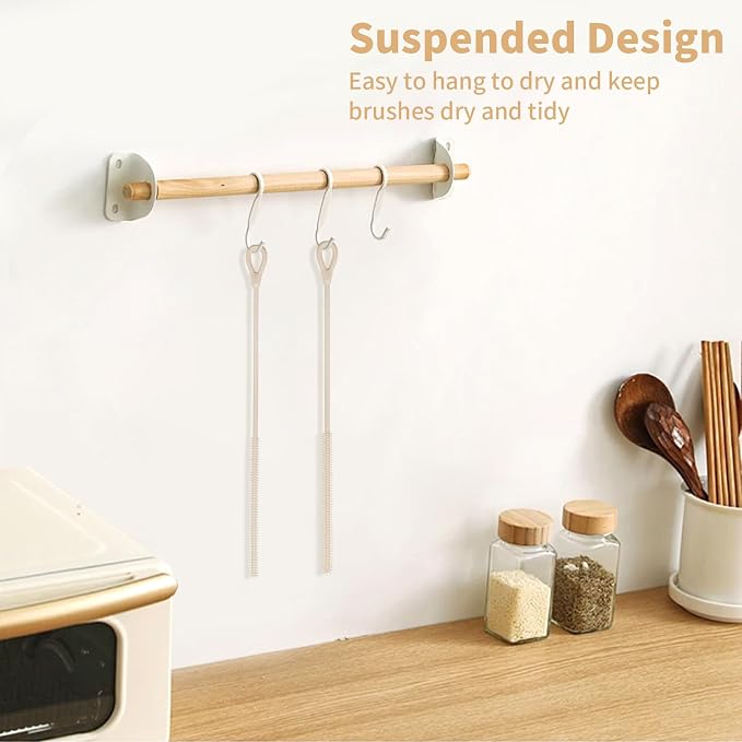 2Pcs Silicone Straw Cleaner Brush, 9.84in Reusable Straw Cleaner - Image 7