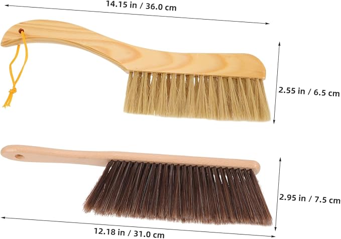 PRETYZOOM 2pcs Soft Bristle Hand Broom - Image 2