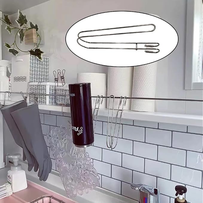 Bottle Drying Rack with Hanging Hook Attachment to Dish Drying Rack Space - Image 4