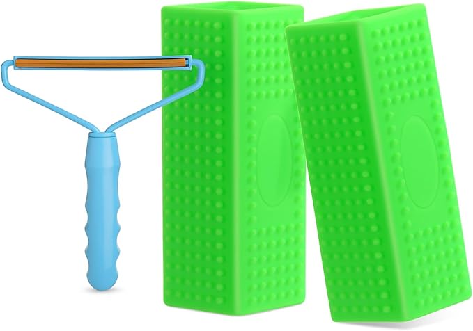 Honeydak 3 Pieces Hair Remover Tool Dog Hair Remover Pro Silicone Cleaner Brush by Honeydak