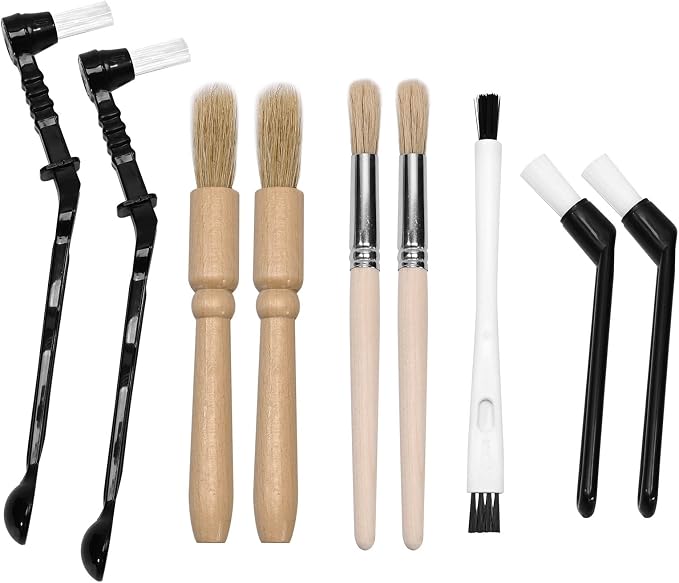 9PCS Coffee Machine Cleaning Brush Grinder Wooden Cleaning Brush Coffee Machine by CADUFUELLY