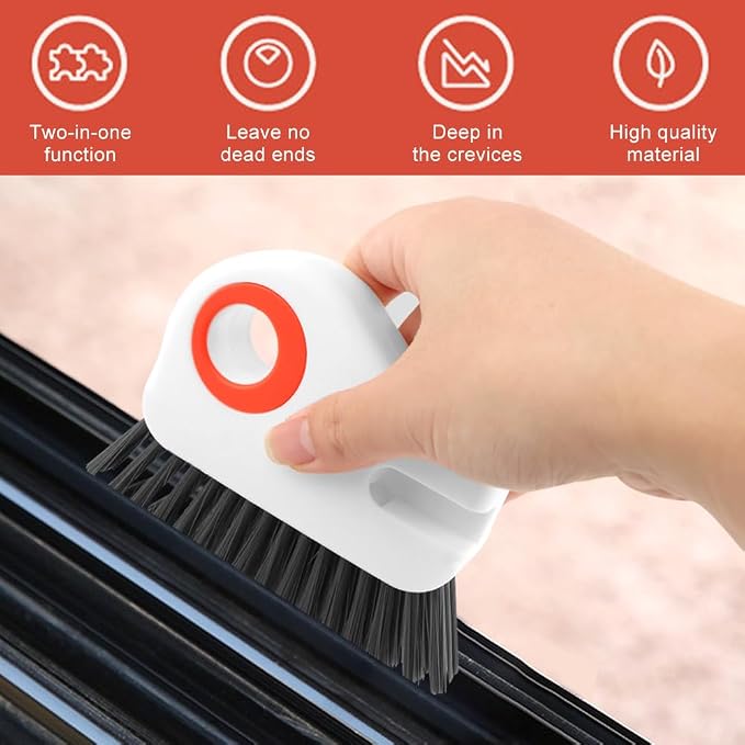 2Pcs 2 in 1 Groove Cleaning Brush, Window Track Cleaning Tools - Image 5