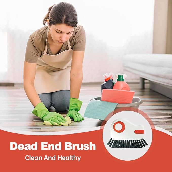 Window Groove Cleaning Brush, 2026 Upgrade 2 in 1 Multifunction Hard Bristle - Image 4