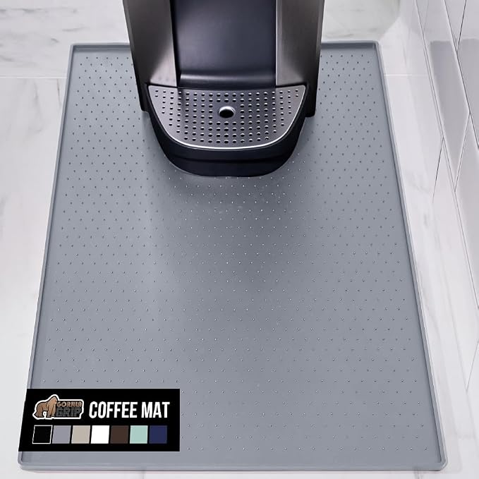 GORILLA GRIP Silicone Coffee Mat, Espresso Machine Bar Accessories, Keep by GorillaGrip
