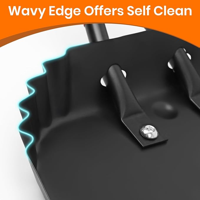 Metal Dust Pans Heavy Duty, 12” Outdoor Dustpan - Image 6
