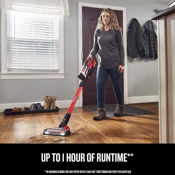 CRAFTSMAN V20 Cordless Stick Vacuum Kit, Removable Battery Included - Image 4