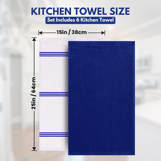 Infinitee Xclusives 100% Cotton Kitchen Towels - Image 4