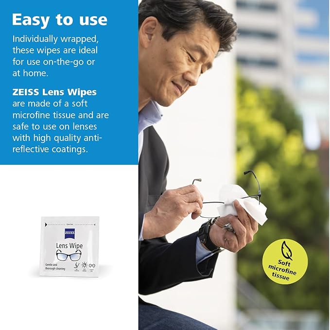 ZEISS Pre-Moistened Lens Cleaning Wipes - Image 4
