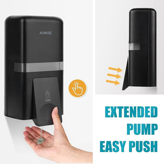 AIKE Wall Mount Liquid Soap Dispenser, 27oz Large Capacity - Image 2