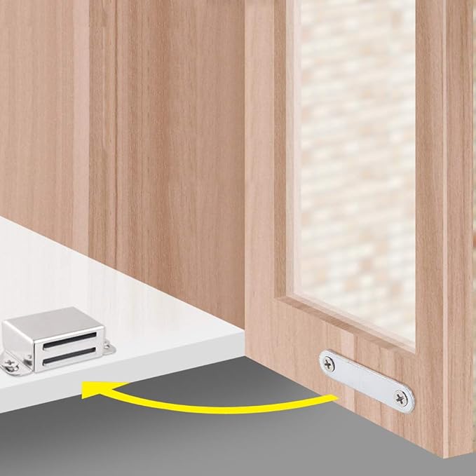 Mousike Cabinet Magnets 30lb Stainless Steel Magnetic Door Catch - Image 5