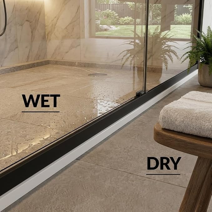 Sliding Shower Door 50-60" Adjustable Width x 72" Height, Bypass Space-Saving - Image 4