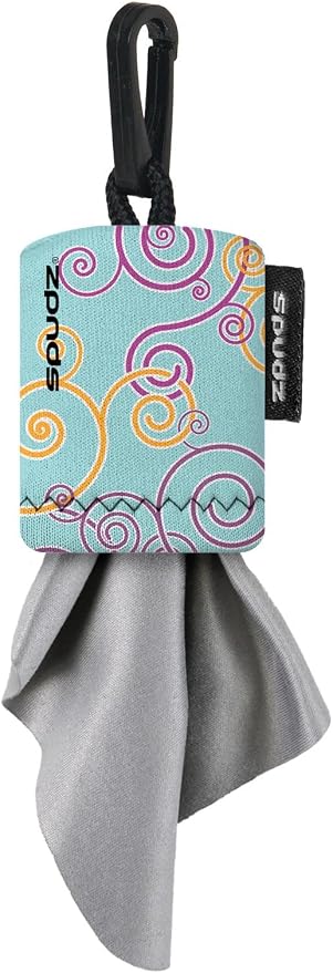 SPUDZ Classic Microfiber Lens Cleaner – Clip-On Pouch, Washable – by ALPINEINNOVATIONS