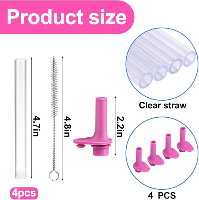 XANGNIER Replacement Straws and Bite Valve Compatible - Image 4