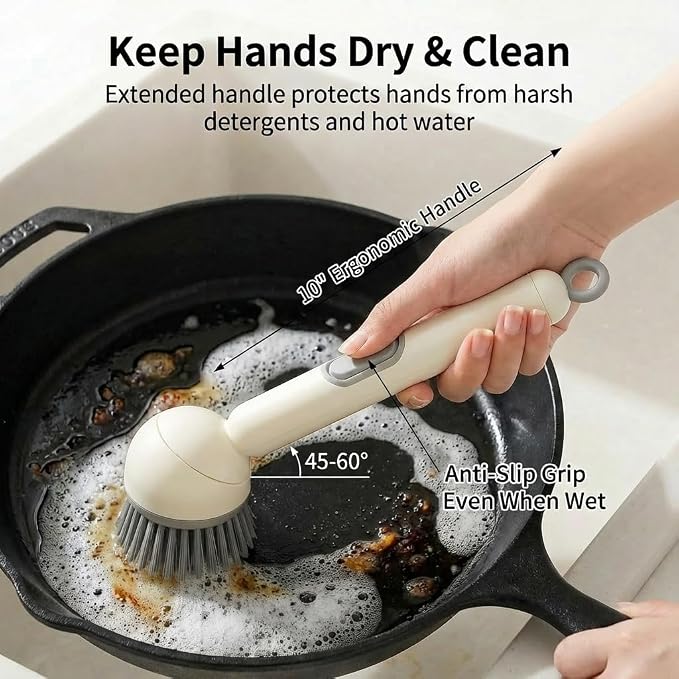 Soap Dispensing Dish Brush Set - Image 5