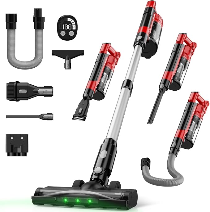 Cordless Vacuum Cleaner for Milwaukee M18 Battery, 7-in-1 Lightweight Stick by Unknown