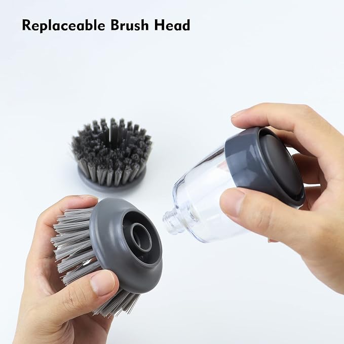 Dish Brush with Soap Dispenser, Kitchen Scrub Brush - Image 7