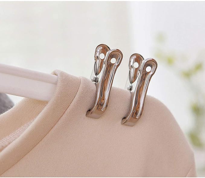 Row Cover Clips 40 Pack 2.2 Inch Stainless Steel Clothes Pins, Towel Clips - Image 3