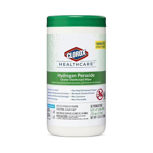 Clorox Healthcare Hydrogen Peroxide Cleaner Disinfectant Wipes, 6.75" x 9" - Image 12