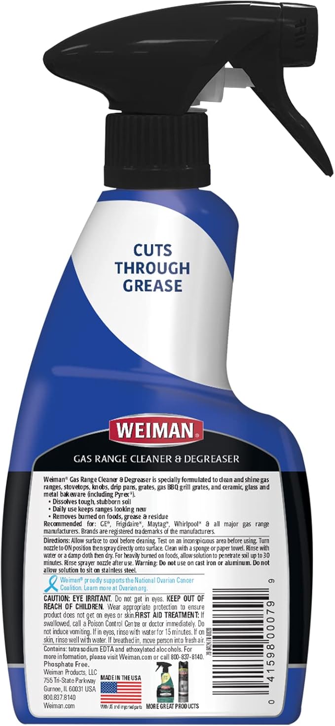 Weiman Gas Range Cleaner and Degreaser - Image 2