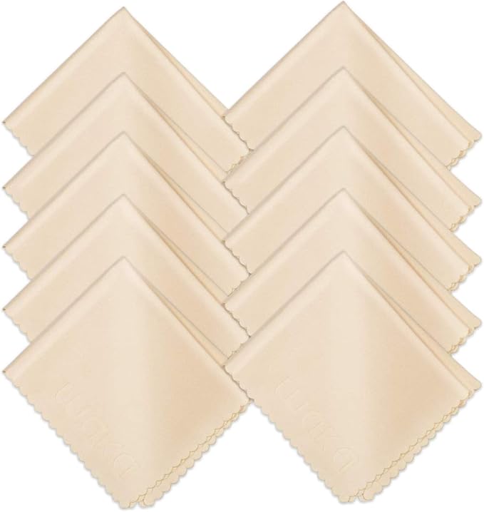 waka 10 Pack Upgraded Microfiber Cleaning Cloth, 6x7 Lint Free Cloth by Visitthewakastore
