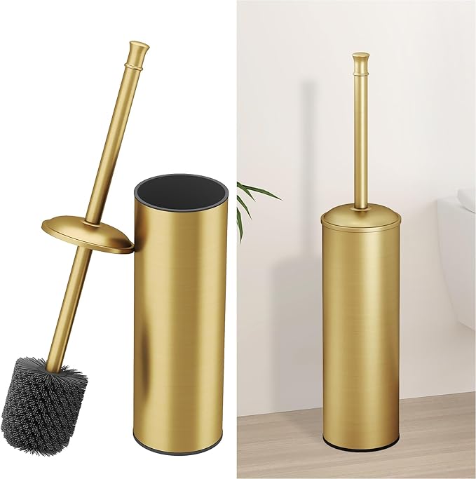 BESy Toilet Brush and Holder, Toilet Cleaner Bowl Set by BESy