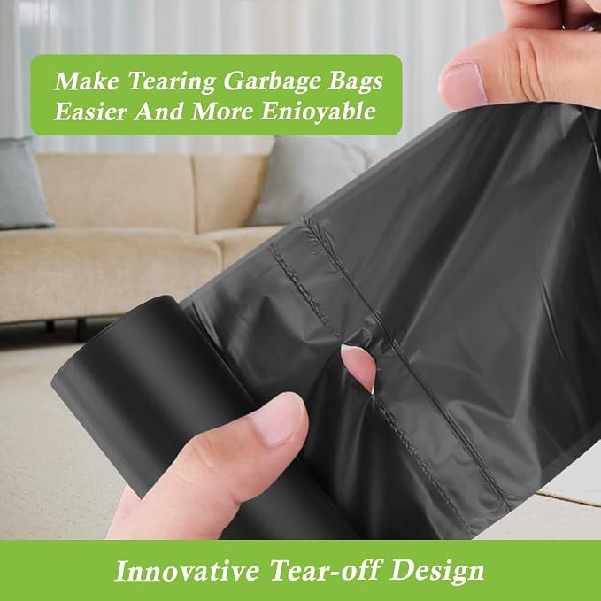 3 Gallon 120 Counts Small Trash Bags Garbage Bags by RayPard, 10-12 Liter Waste - Image 3