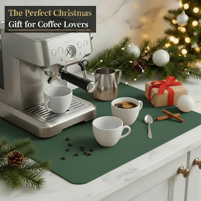 Dish Drying Mat Super Absorbent – 16" x 18" Coffee Mat - Image 8