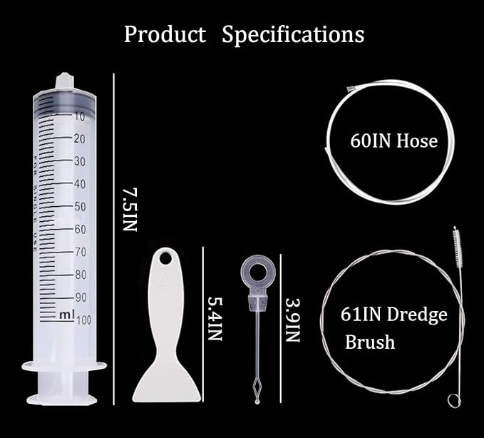 MUAECH Refrigerator Drain Hole Cleaner Kit, 7-Piece Fridge Drain Tube Cleaning - Image 8