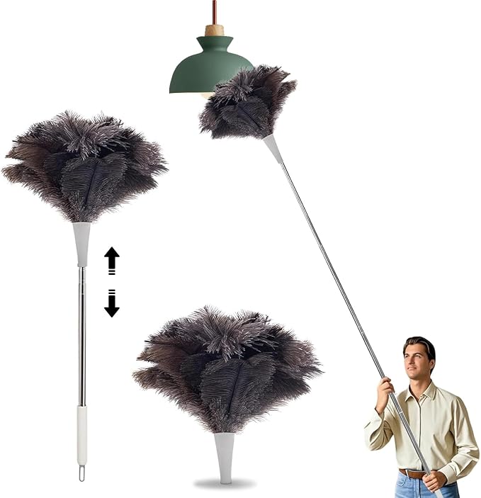 Madrigal 72" Extendable Ostrich Feather Duster by Unknown