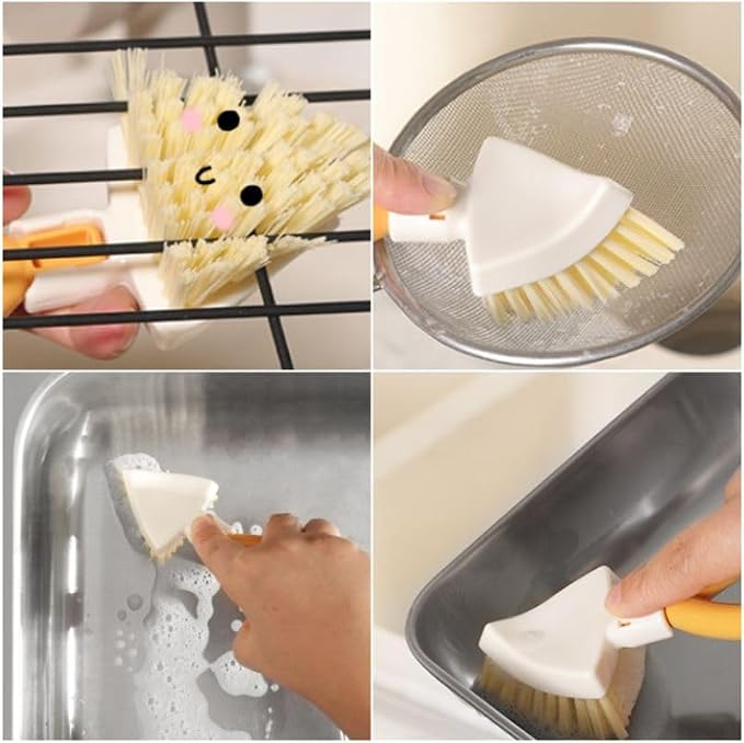 Foldable Triangular Gap Cleaning Brush – Compact & Flexible, and Narrow Spaces - Image 2