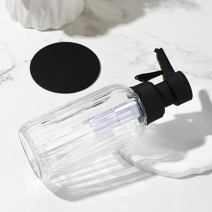 Automatic Foaming Soap Dispenser, 17oz Clear Glass Hand Soap Dispenser - Image 6