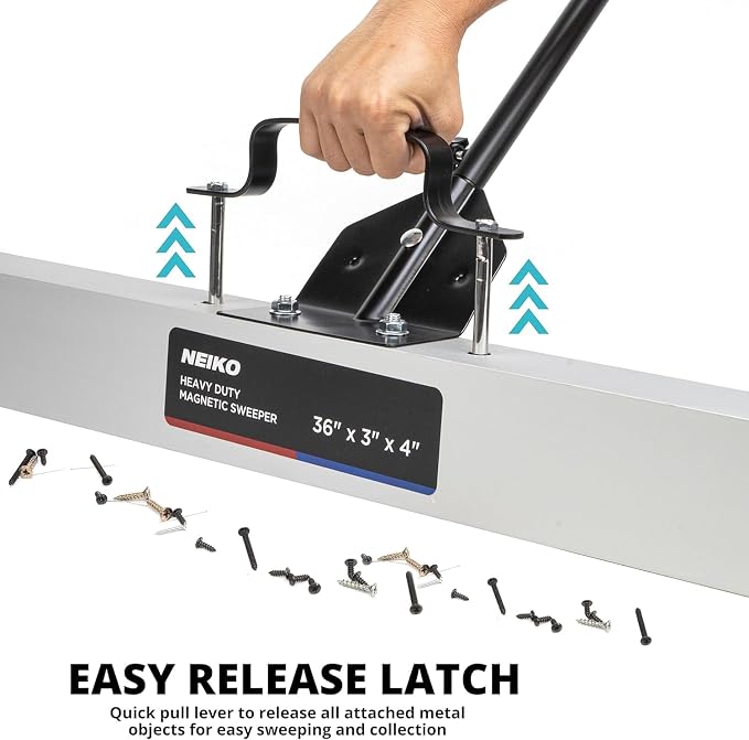 NEIKO 53418A 36-Inch Magnetic Pickup Sweeper - Image 4