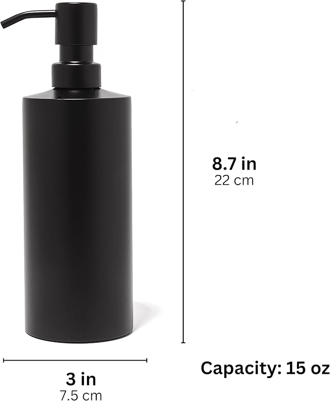 Black Soap Dispenser Stainless Steel - Image 5