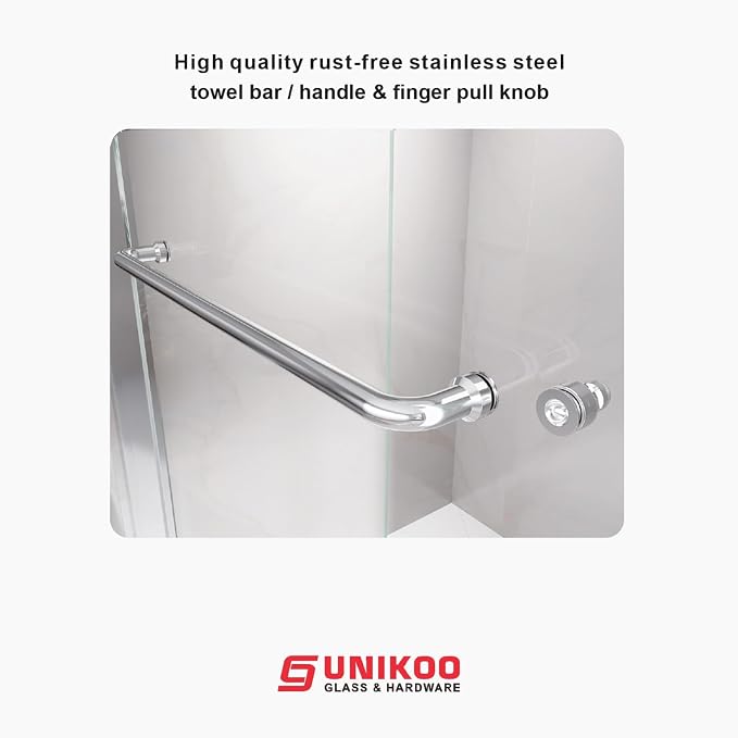 60" W x 66" H Double Sliding Frame Bathtub Door - Image 4