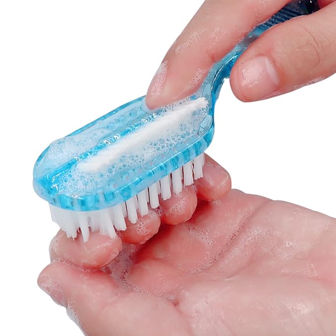 Handle Grip Fingernail Brush Two Sided Nail Brush Foot Scrub Brush Soft Stiff - Image 5