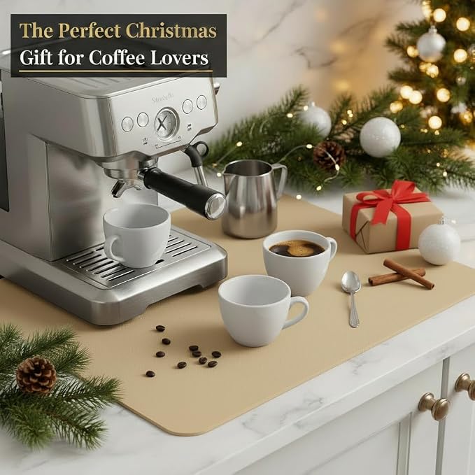 Dish Drying Mat Super Absorbent – 16" x 18" Coffee Mat - Image 7