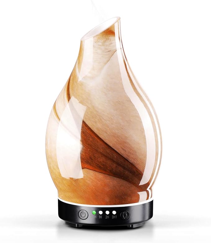 Porseme 150ml Essential Oil Diffuser Glass Color Changing Aroma Air Diffusers by Porseme