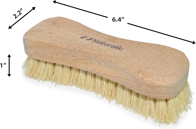 All-Natural Wooden Scrub Brush Set | Eco-Friendly Cleaning Brush Set - Image 2
