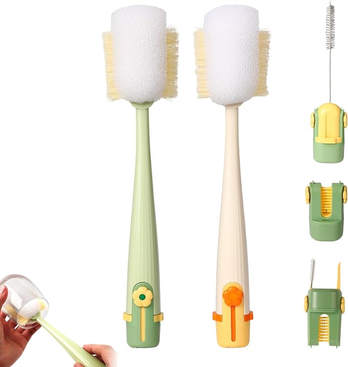 5 in 1 Bottle Cleaning Brush Set, 2026 New Multifunctional Lid Brush Cleaning by Unknown