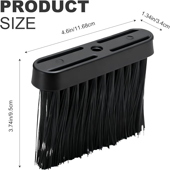 2 PCS Oblong Fireplace Brush, PP Fireplace Broom Replacement Head, Chimney Brush - Image 2