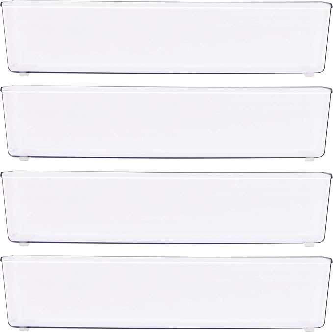 Simple Houseware Clear Drawer Organizer - Image 2